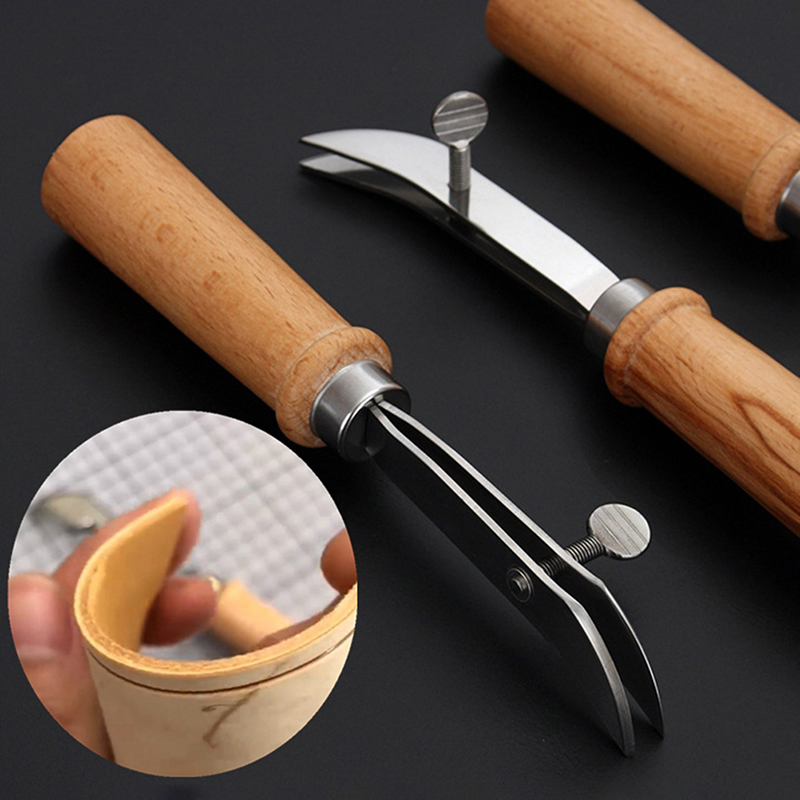 Groover Stitching Tool - قابل للتعديل الجلود حافة خياطة الحفر