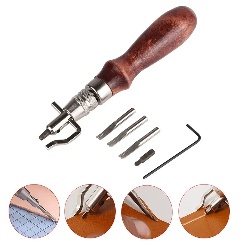 Groover Stitching Tool - أداة تجعيد وتشطيب حواف الجلد 7