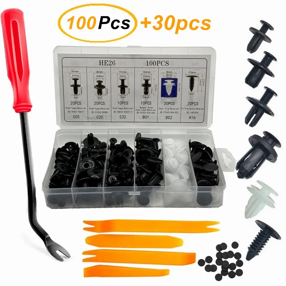 جديد 100 قطعة مقاطع بلاستيكية  - مراجعة Rivet Setter Tool وسعره