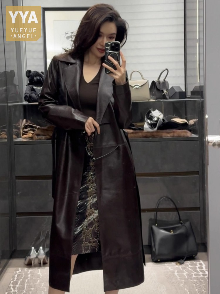 معطف نسائي إيطالي مصمم للمكتب  - مراجعة Leatherwork Designs وسعره